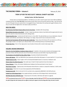 2014 Auction Racing Form Vol II